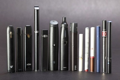 Vaping devices, also known as electronic or e-cigarettes, come in a variety of shapes and sizes.